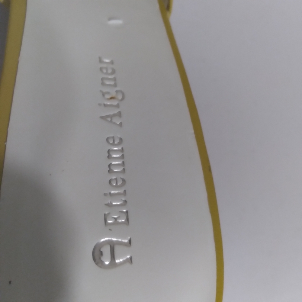 Etienne Aigner Classic Slip-on Preppy Peep-toe Spring Kitten Heels *Flawed* - Picture 4 of 15